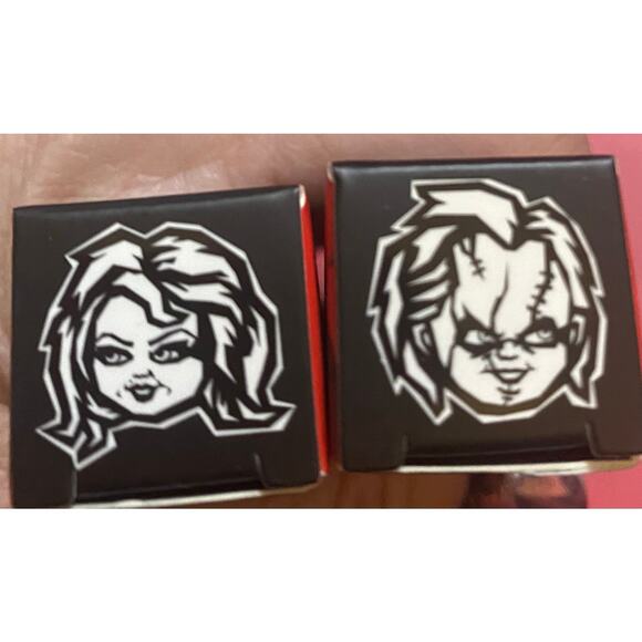 NIB Glamlite Chucky TIFF Childs Play 2 Lip Liners Horror Limited Edition Maroon - Picture 7 of 7